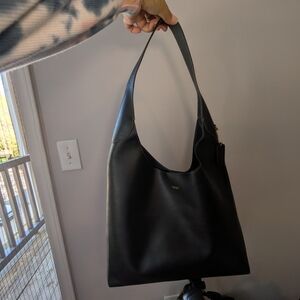 Inspired "Brooklyn" 39 Black Leather Shoulder Bag